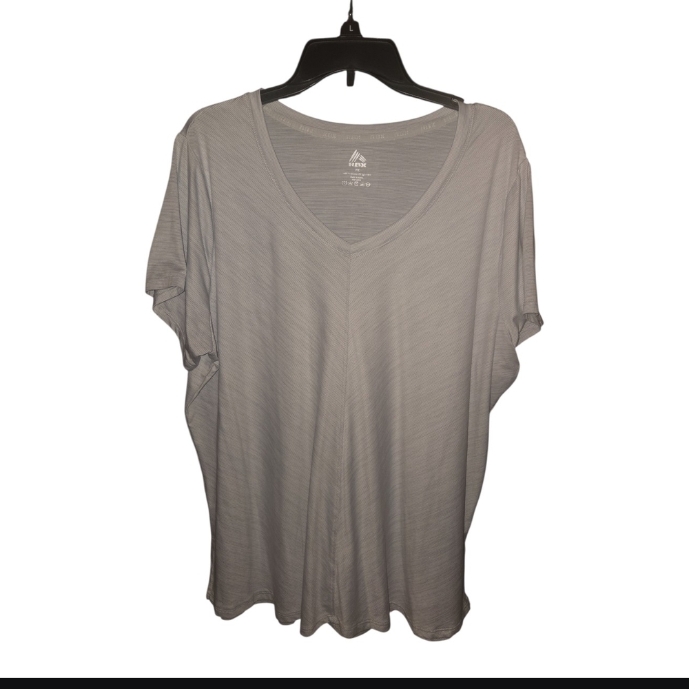 RBX Wpman's Striped V-Neck Top